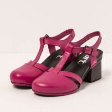 Dámské sandály na podpatku I WISH#1874 NAPPA FUXIA/ I WISH