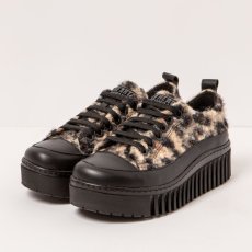 Designová obuv#1518S FANTASY LEOPARD-BLACK/BRIGHTON