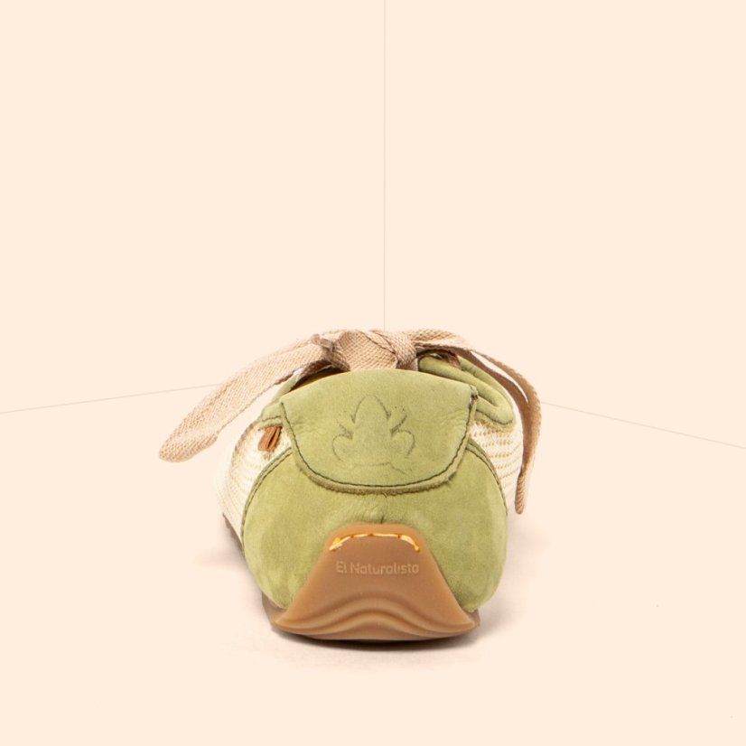 Barefoot baleríny ONDINA#N5936C MULTI MATERIAL OLIVE/ ONDINA
