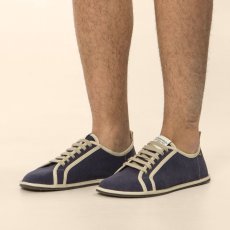 Veganské barefootové tenisky#N5674T RECYCLED COTTON INDIGO/ BARE