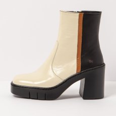 Polokozačky na podpadku#1974 NAPPA CREAM-BLACK/BERNA