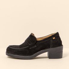 Mokasíny na podpatku#N5667 SILK SUEDE BLACK-BLACK / TICINO Mokasíny na podpatku#N5667 SILK SUEDE BLACK-BLACK / TICINO