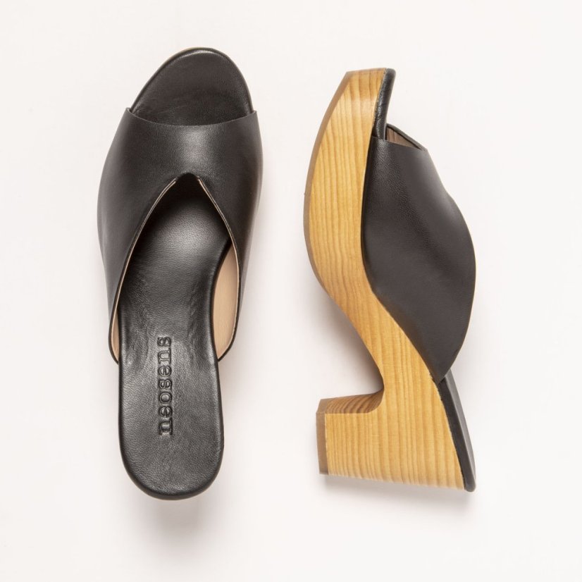 Elegantní dámské pantofle#S3274 NAPPA BLACK/ ST.LAURENT SANDAL