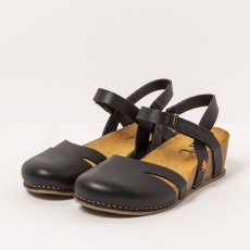 Dámské sandály na klínku I LIVE#1931 NAPPA BLACK/ I LIVE