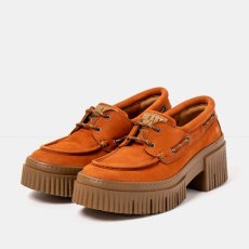 Dámské mokasíny YORK#1379 NOBUCK DARK ORANGE/YORK Dámské mokasíny YORK#1379 NOBUCK DARK ORANGE/YORK