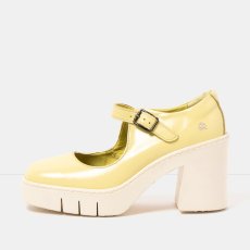 Dámské Mary Jane BERNA#1984 NAPPA SHINNY PALE YELLOW/BERNA Dámské Mary Jane BERNA#1984 NAPPA SHINNY PALE YELLOW/BERNA