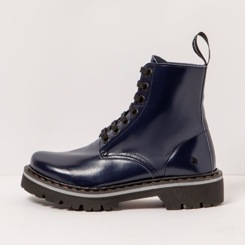 Kožené boty Glády#1166 NAPPA SHINNY NAVY / MARINA