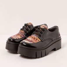 Polobotky s platformou#1765 NAPPA SHINNY BLACK-TORUN / LEEDS