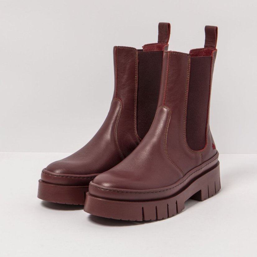 Chelsea boty#1954 NAPPA BURDEOS/AMBERES
