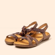 Dámské sandály WAKATAUA#N5079S NOBUCK-SNAKE BROWN-CHOCO/ WAKATAUA