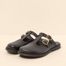 Dámské pantofle ARENISCA#N5870 SOFT NAPPA BLACK/ ARENISCA