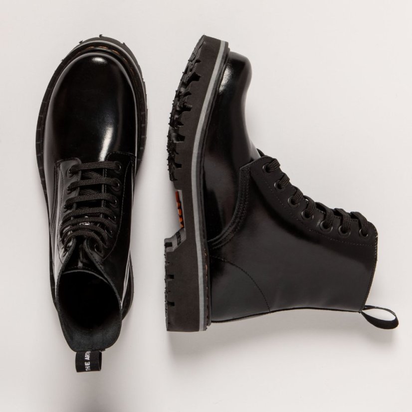 Kožené boty Glády#1166 NAPPA SHINNY BLACK / MARINA