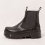 Kotníkové boty na platformě#1766 NAPPA BLACK / LEEDS