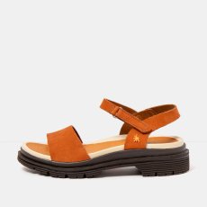 Dámské sandály BIRMINGHAM#1548 NOBUCK D.ORANGE-BROWN/ BIRMINGHAM