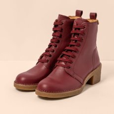 Semišové polokozačky na podpatku#N5660S SOFT NAPPA BURDEOS / TICINO
