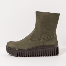 Kotníková obuv na platformě#1531 NOBUCK KAKI/BRIGHTON