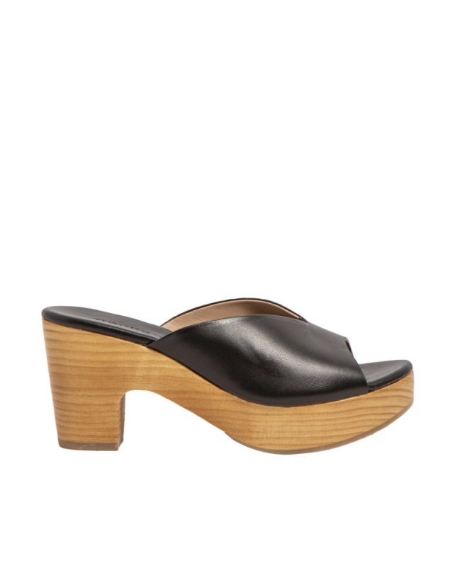 Elegantní dámské pantofle#S3274 NAPPA BLACK/ ST.LAURENT SANDAL