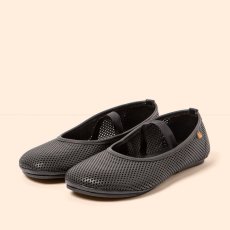 Barefoot perforované baleríny ESSENCE#N5820R NAPPA PERFORADA BLACK/ ESSENCE