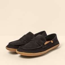 Kožené mokasíny EL VIAJERO#N5294 NOBUCK LAVADO BLACK/EL VIAJERO Kožené mokasíny EL VIAJERO#N5294 NOBUCK LAVADO BLACK/EL VIAJERO