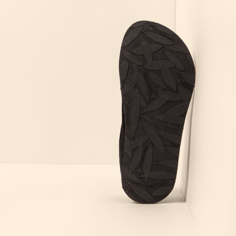Barefoot baleríny BARE#N5670 NOBUCK LAVADO BLACK/ BARE