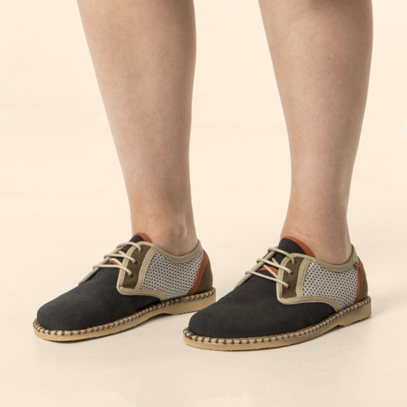 Veganské barefoot polobotky#N577T MULTI MATERIAL MULTI BLACK/ MARSILEA UNISEX