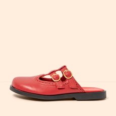 Dámské pantofle ARENISCA#N5870 SOFT NAPPA ROSSO/ ARENISCA