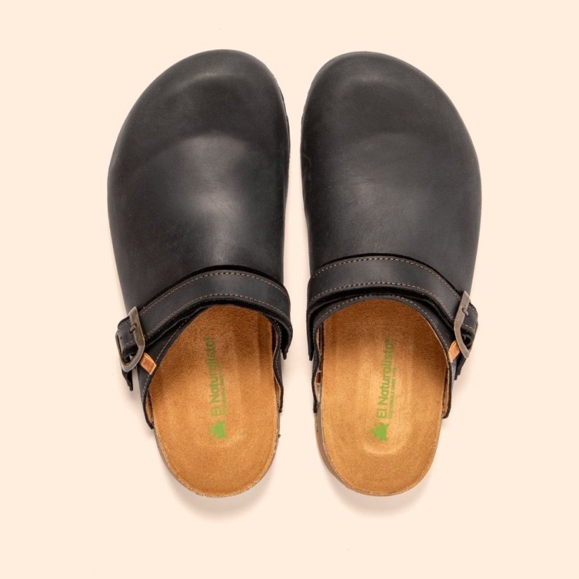 Barefoot kožené pantofle HORIZON#N6002 ARIZONA BLACK / HORIZON