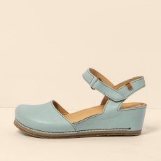 Sandály na klínku#N5850 SOFT NAPPA BLUE / PICUAL