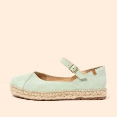 Espadrilky Mary Jane#N679 SILK SUEDE MENTA / CAMPOS