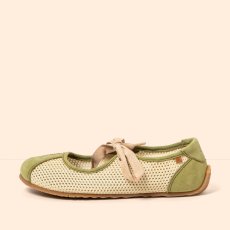 Barefoot baleríny ONDINA#N5936C MULTI MATERIAL OLIVE/ ONDINA