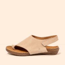 Dámské kožené pantofle WAKATAUA#N5559 NOBUCK CREAM / WAKATAUA