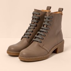 Semišové polokozačky na podpatku#N5660S SOFT NAPPA PLUME / TICINO