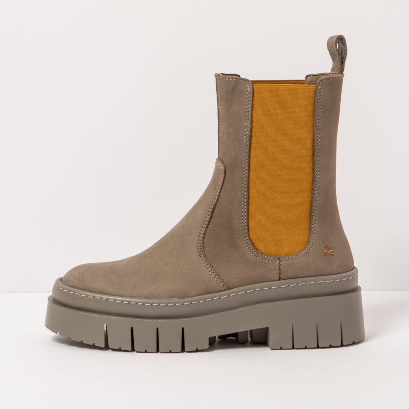 Chelsea boty#1954 NOBUCK TAUPE-SKIMO/AMBERES
