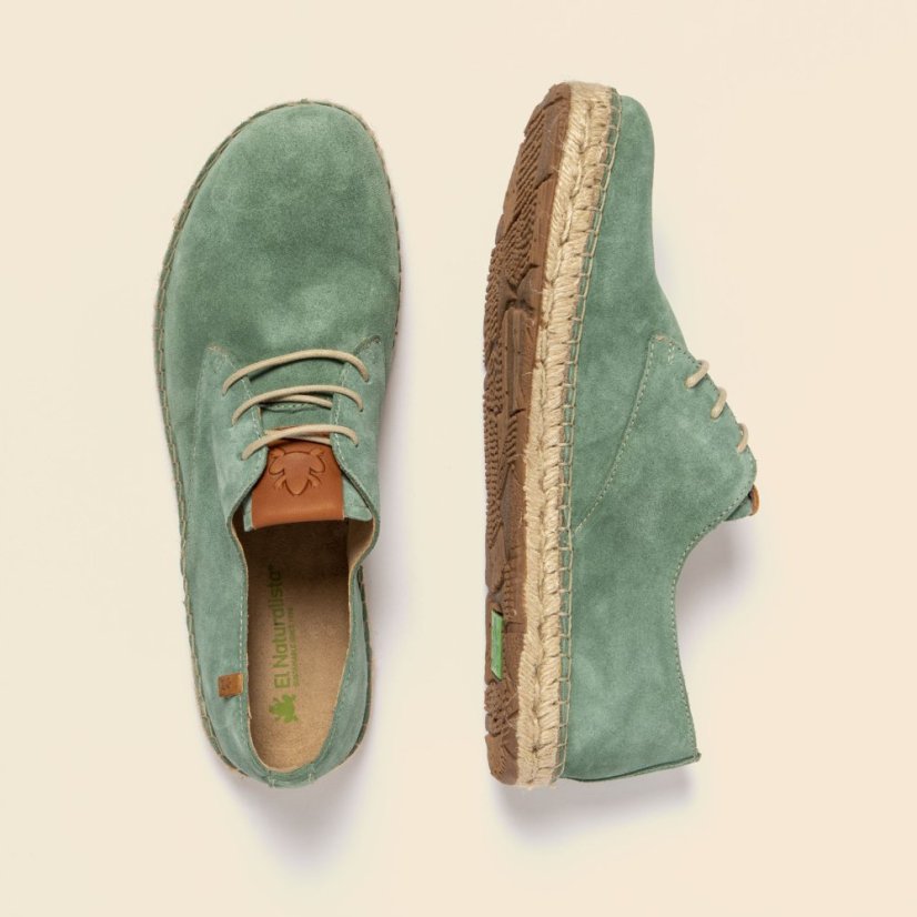 Espadrilky CAMPOS#N678 SILK SUEDE JADE