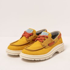 Designové polobotky#1901 NOBUCK-CANVAS HONEY/ BIRMINGHAM