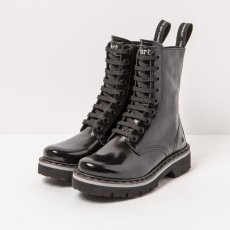 Kožené boty Glády#1167 NAPPA SHINNY BLACK / MARINA