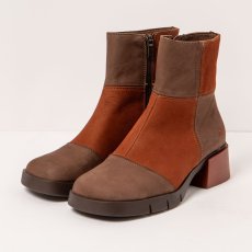 Kotníkové boty na podpadku#1285 MULTI BROWN-CUERO / VARSOVIA Kotníkové boty na podpadku#1285 MULTI BROWN-CUERO / VARSOVIA
