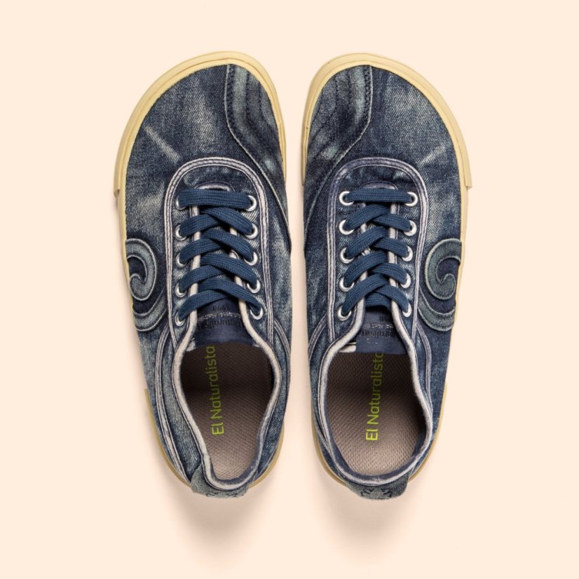 Barefoot plátěné tenisky TEKO#N5953 WASHED COTTON DENIM/TEKO