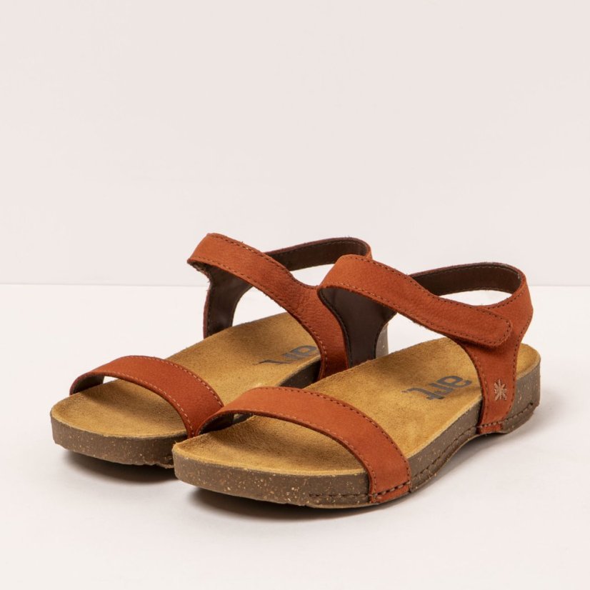 Dámské sandály I BREATHE#1119 NOBUCK DARK ORANGE/ I BREATHE