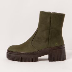 Kotníkové boty na podpadku#1374 NOBUCK KAKI/YORK