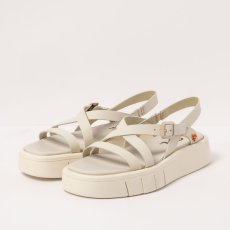 Dámské sandály na platformě MALAGA#1853 NAPPA CREAM/ MALAGA