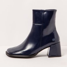 Kotníkové boty na podpadku#1706 NAPPA SHINNY NAVY / VERONA Kotníkové boty na podpadku#1706 NAPPA SHINNY NAVY / VERONA