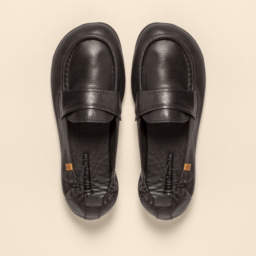 Barefoot mokasíny ESSENCE#N5822 SOFT NAPPA BLACK/ ESSENCE