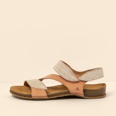 Dámské sandály PANGLAO#N5810S NOBUCK LAVADO SALMON-CREAM/ PANGLAO