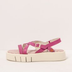Dámské sandály na platformě MALAGA#1853 NOBUCK PINK/ MALAGA