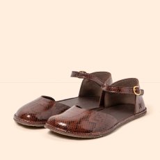 Dámské barefoot sandály BARE#N5683 SNAKE CHOCOLATE/ BARE SANDALS