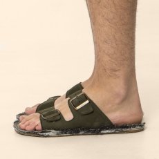 Veganské pantofle#N598 NOBUCK LAVADO KAKI/ RECYCLUS UNISEX Veganské pantofle#N598 NOBUCK LAVADO KAKI/ RECYCLUS UNISEX