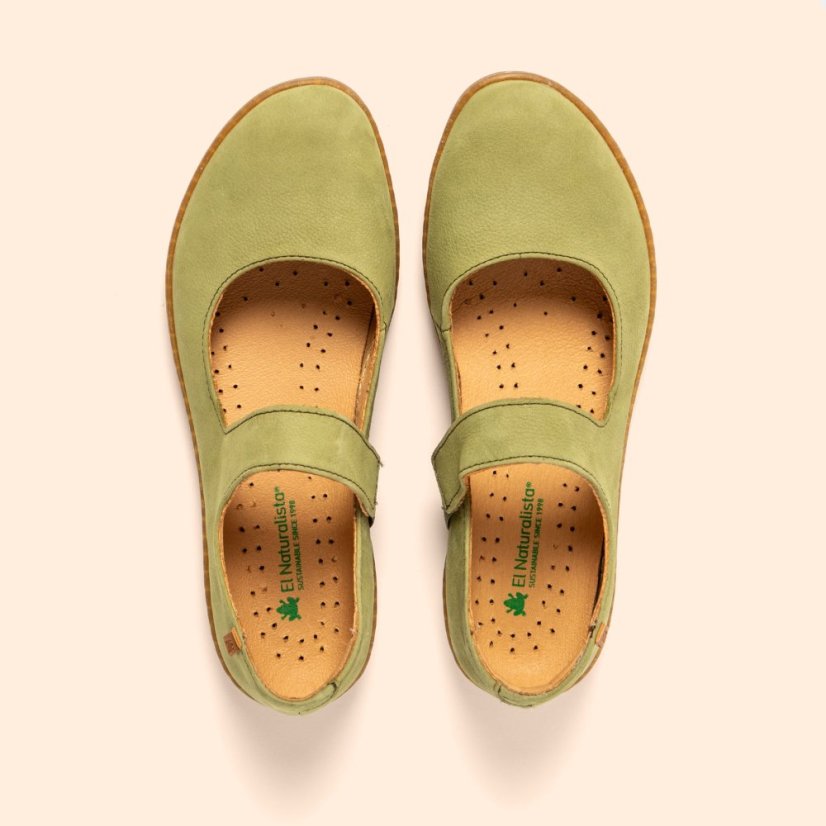 Baleríny Mary Jane CORAL#N5301 NOBUCK LIKEN/ CORAL