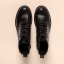 Semišové polokozačky na podpatku#N5660S SOFT NAPPA BLACK / TICINO
