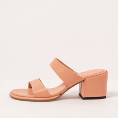 Luxusní pantofle s podpatkem#S3174 NAPPA PEACH PINK/ FABER
